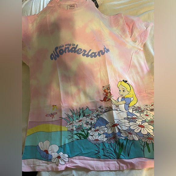 Alice in Wonderland Unbirthday Tie-Dye Unisex Tee - Picture 1 of 4